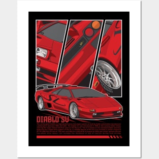 Diablo SV (Red) Posters and Art